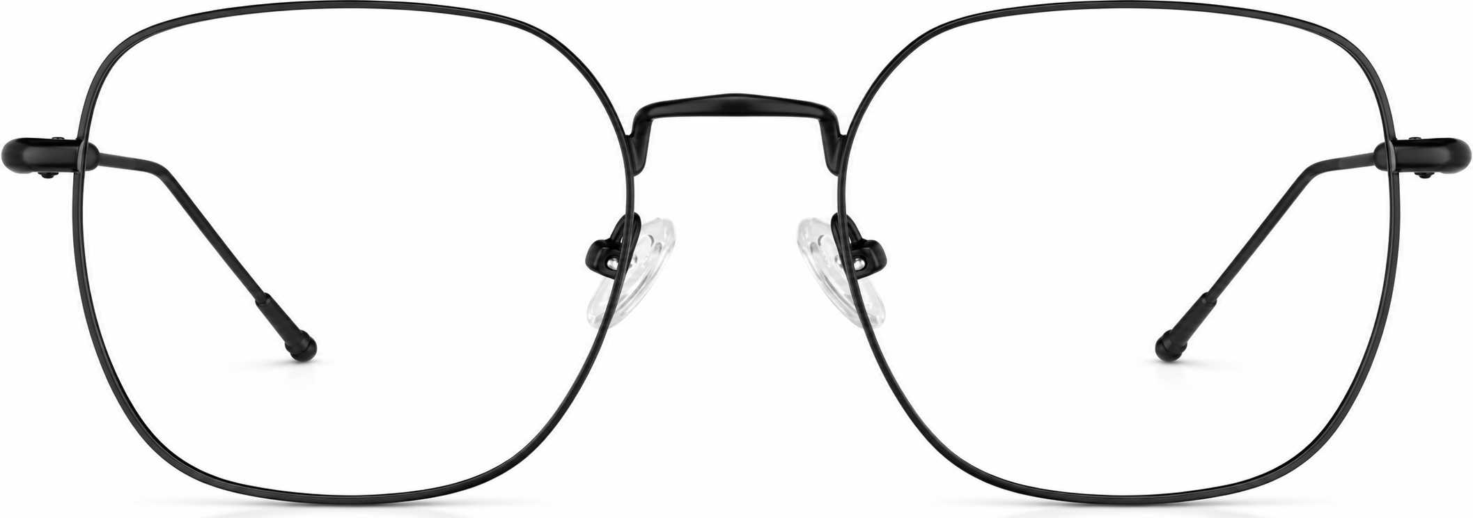 Black Square Glasses · Black · reference