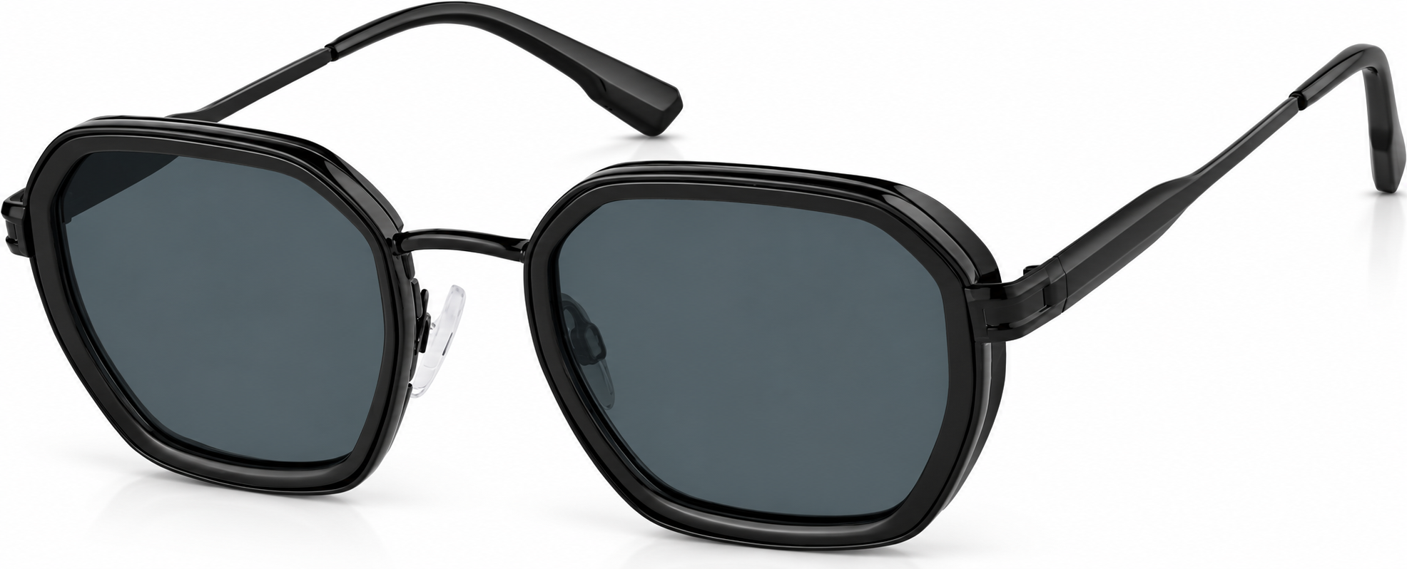 Black Geometric Sunglasses · Black · reference