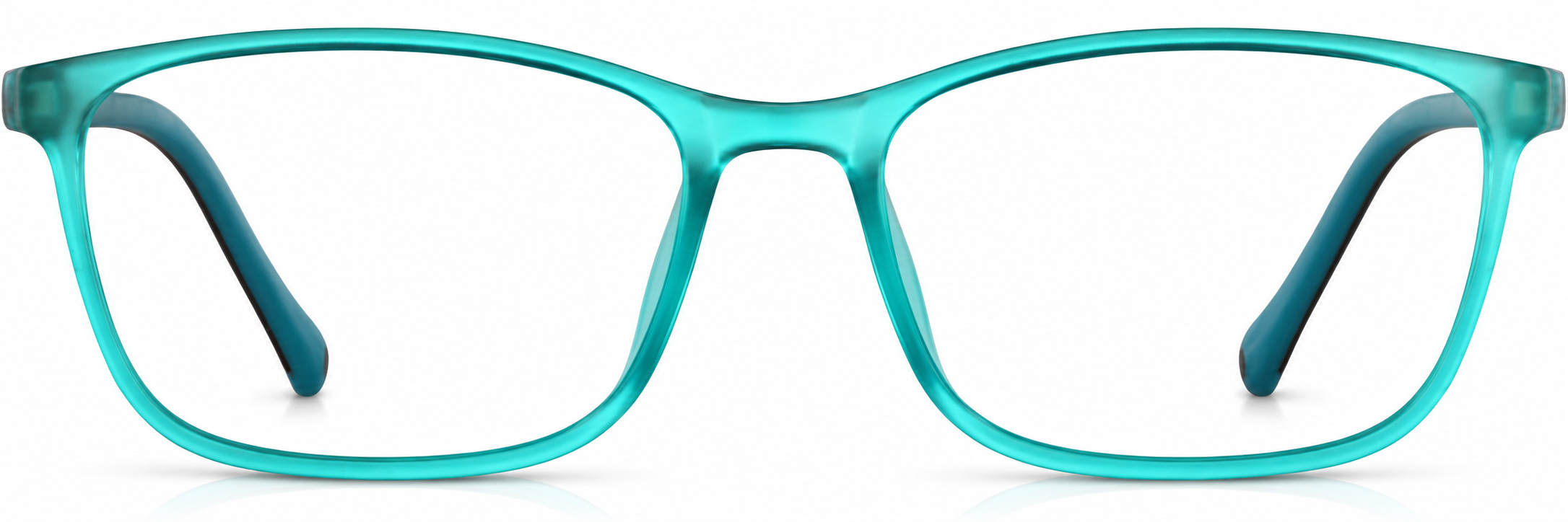Aqua Kids' Rectangle Glasses · Aqua · reference