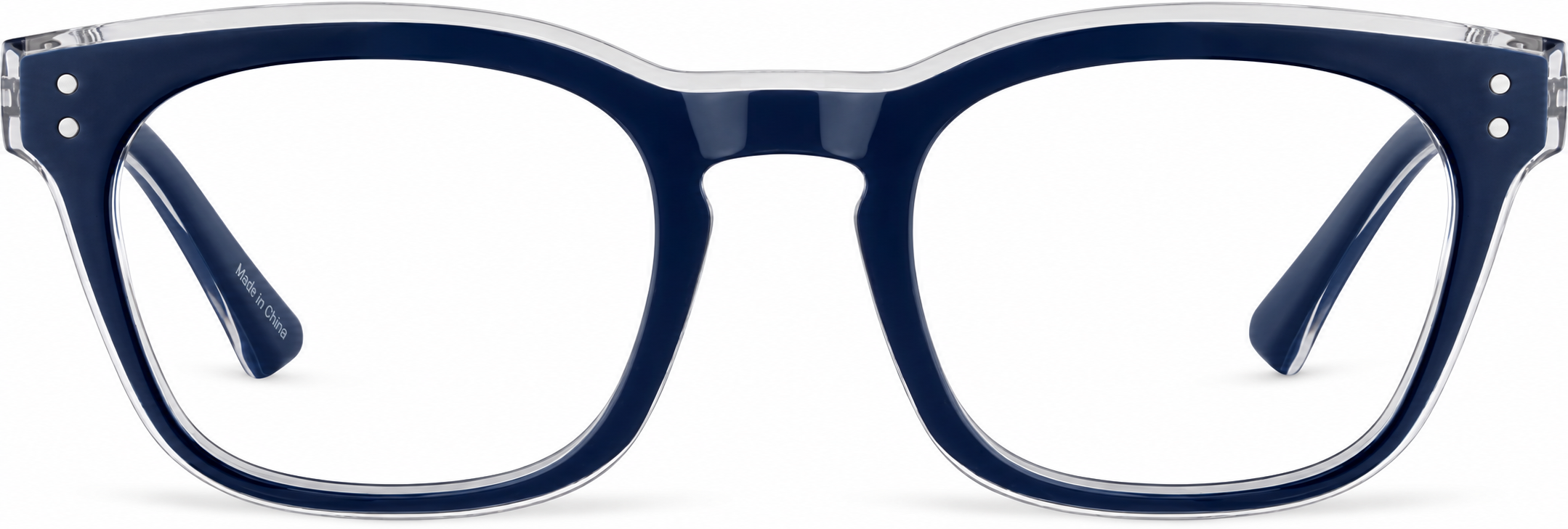 Blue Rectangle Glasses · Blue · reference