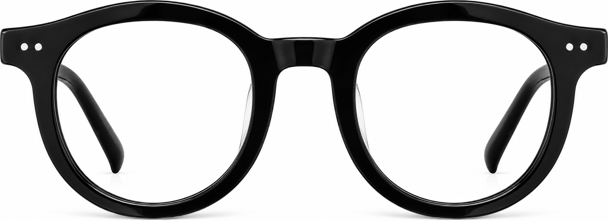 Black Round Glasses · Black · reference