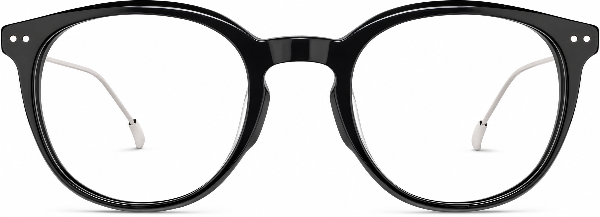 Black Round Glasses · Black · reference