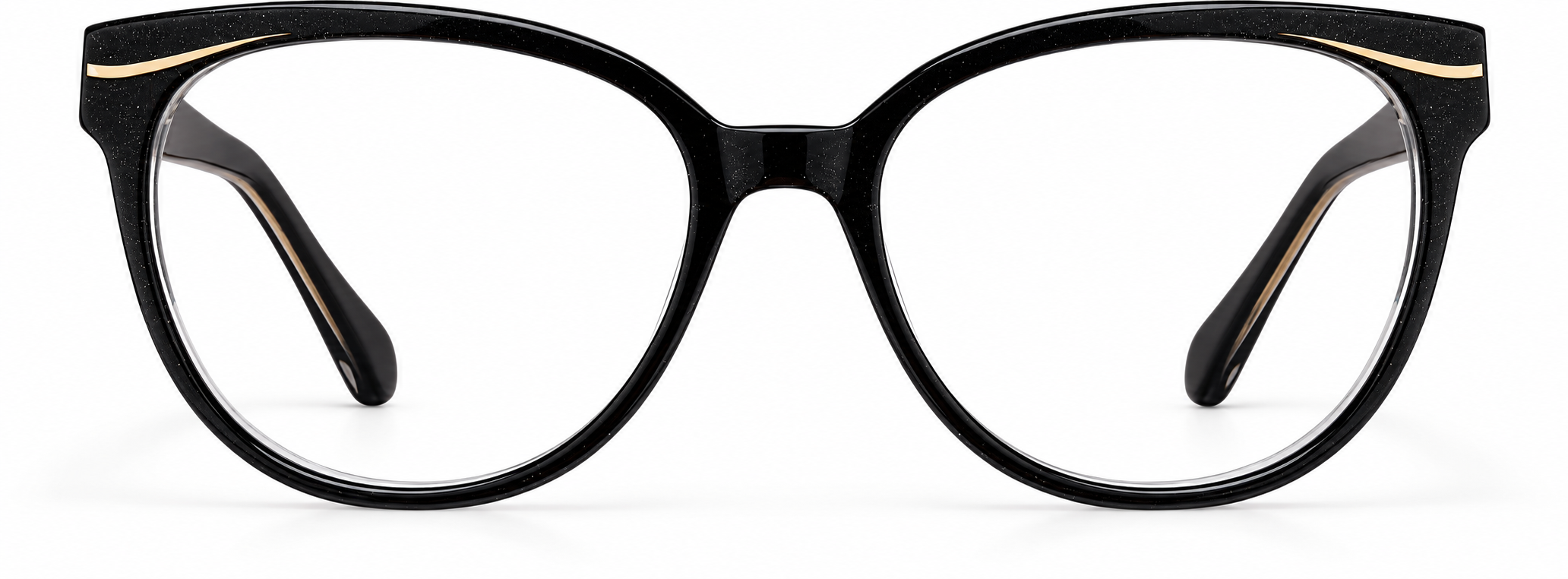 Black Cat-Eye Glasses · Black · reference