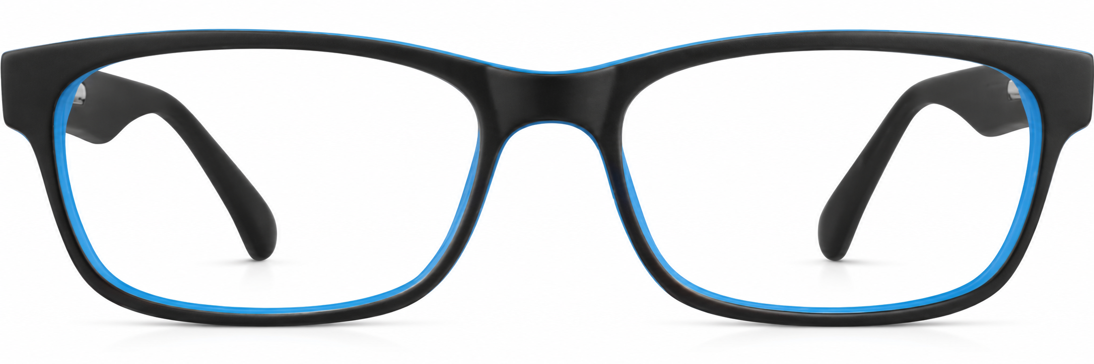 Black Kids' Rectangle Glasses · Black · reference