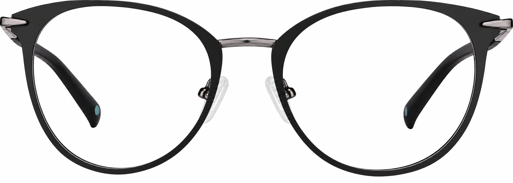 Black Round Glasses · Black · reference