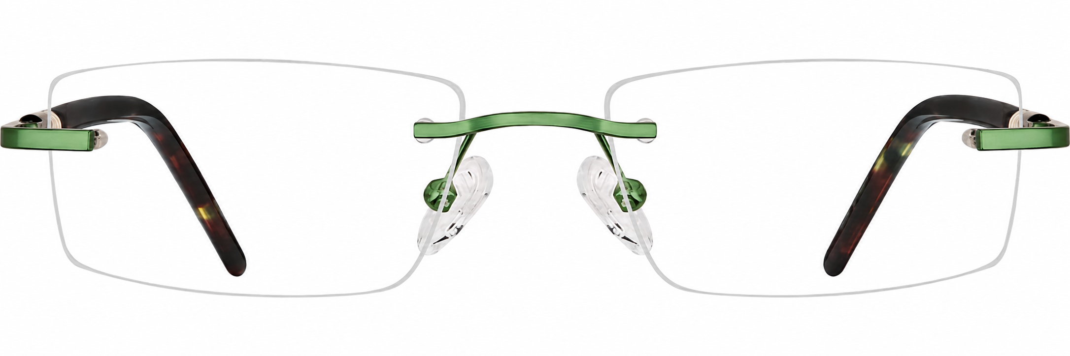 Green Customizable Rimless Glasses · Green · reference