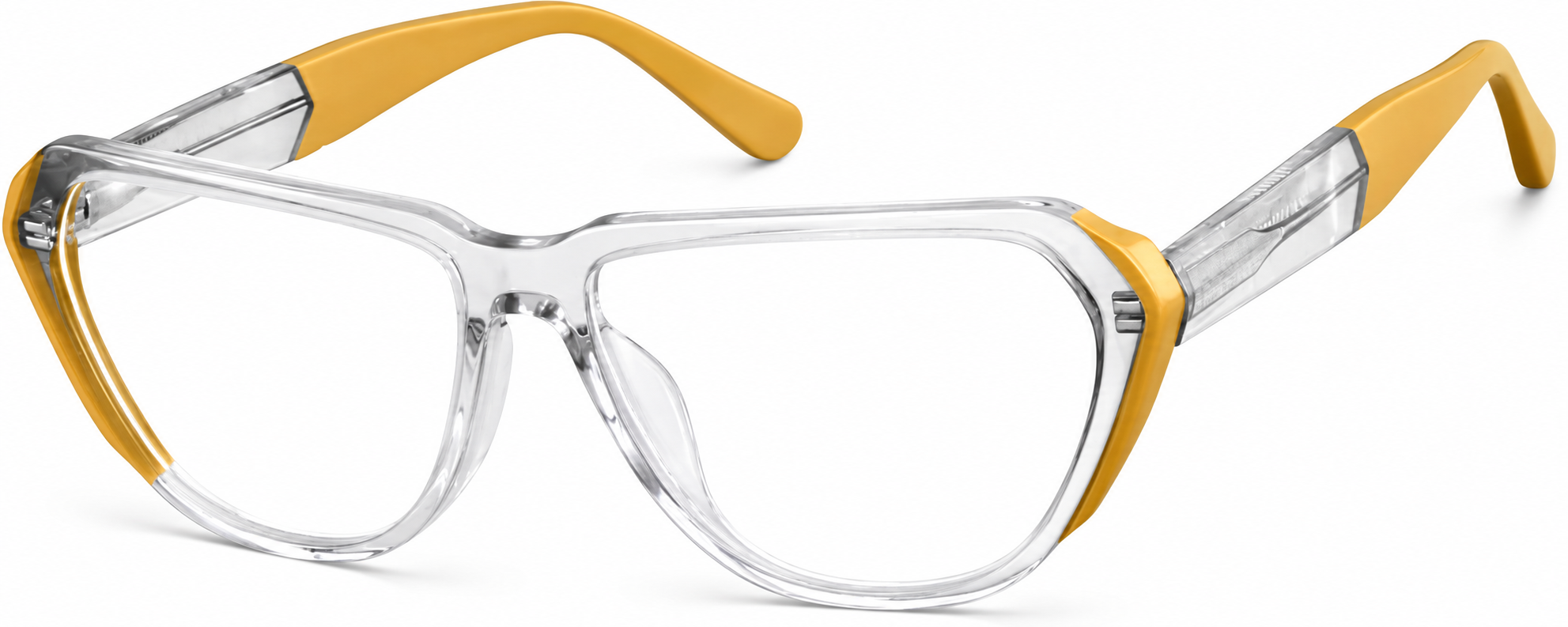 Yellow Geometric Glasses · Yellow · reference