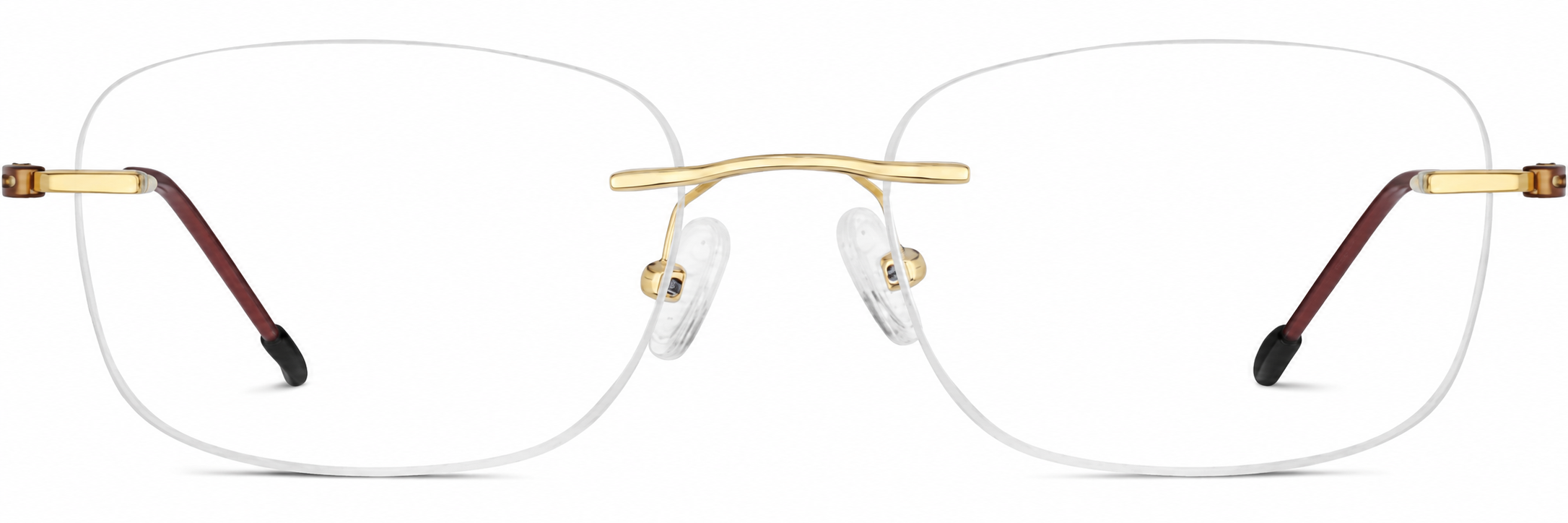 Gold Customizable Titanium Rimless Glasses · Gold · reference