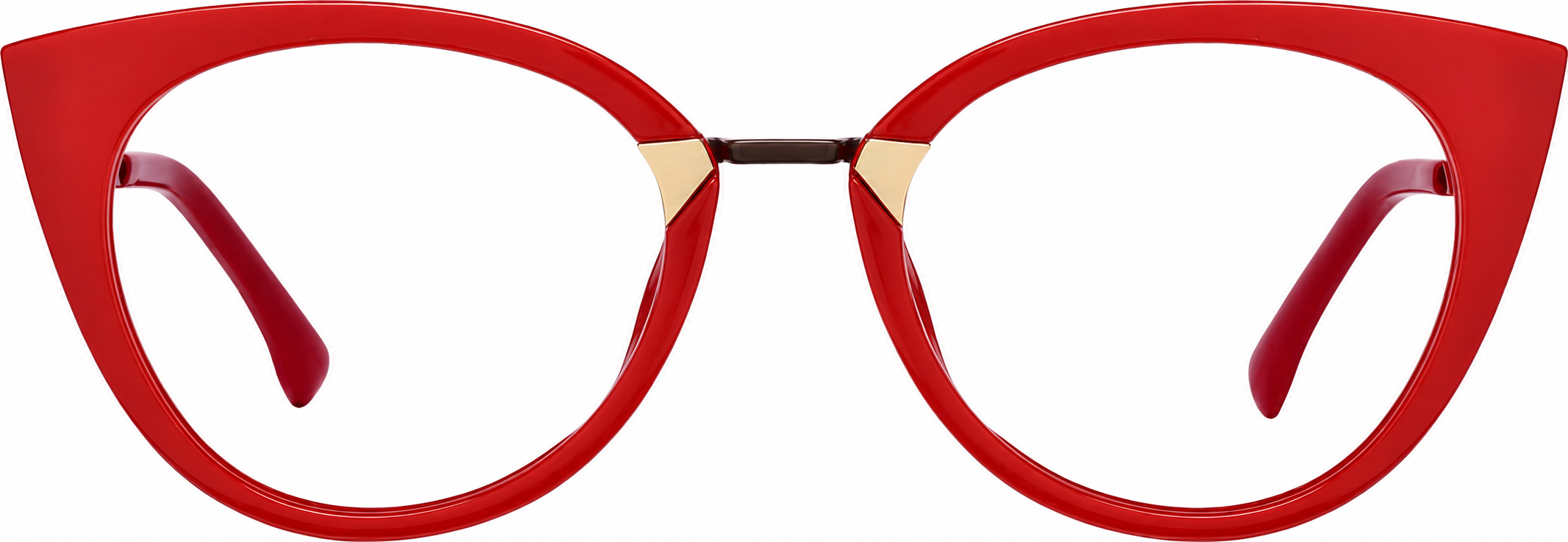 Red Cat-Eye Glasses · Red · reference