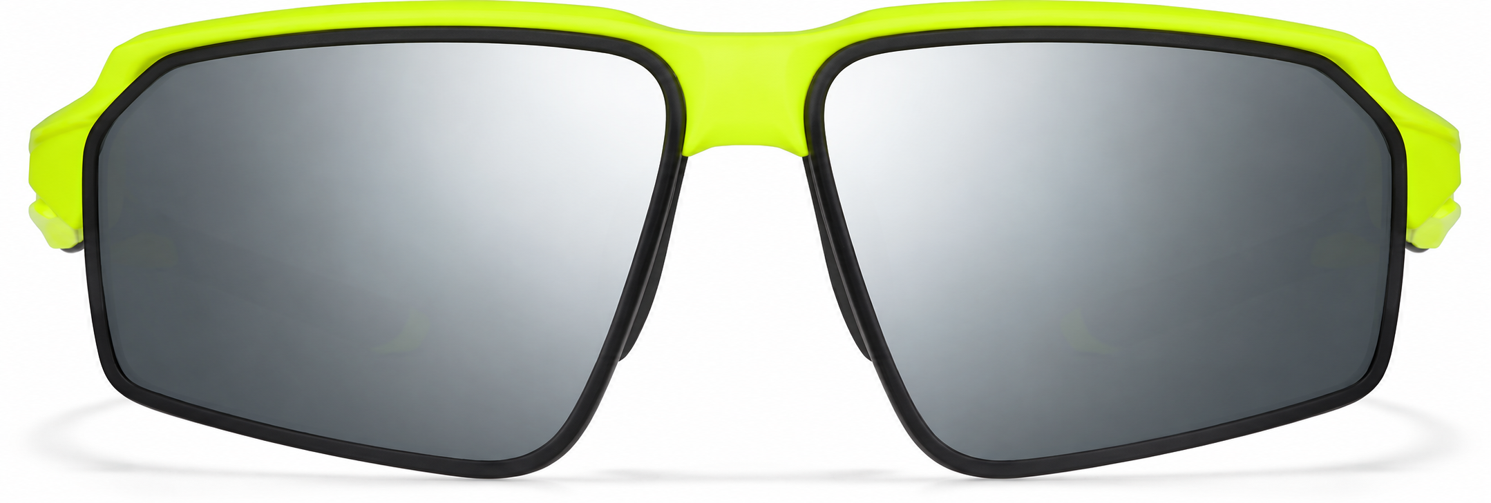 Yellow with Silver Mirror Active Wrap-Around Sunglasses · Yellow with Silver Mirror · reference