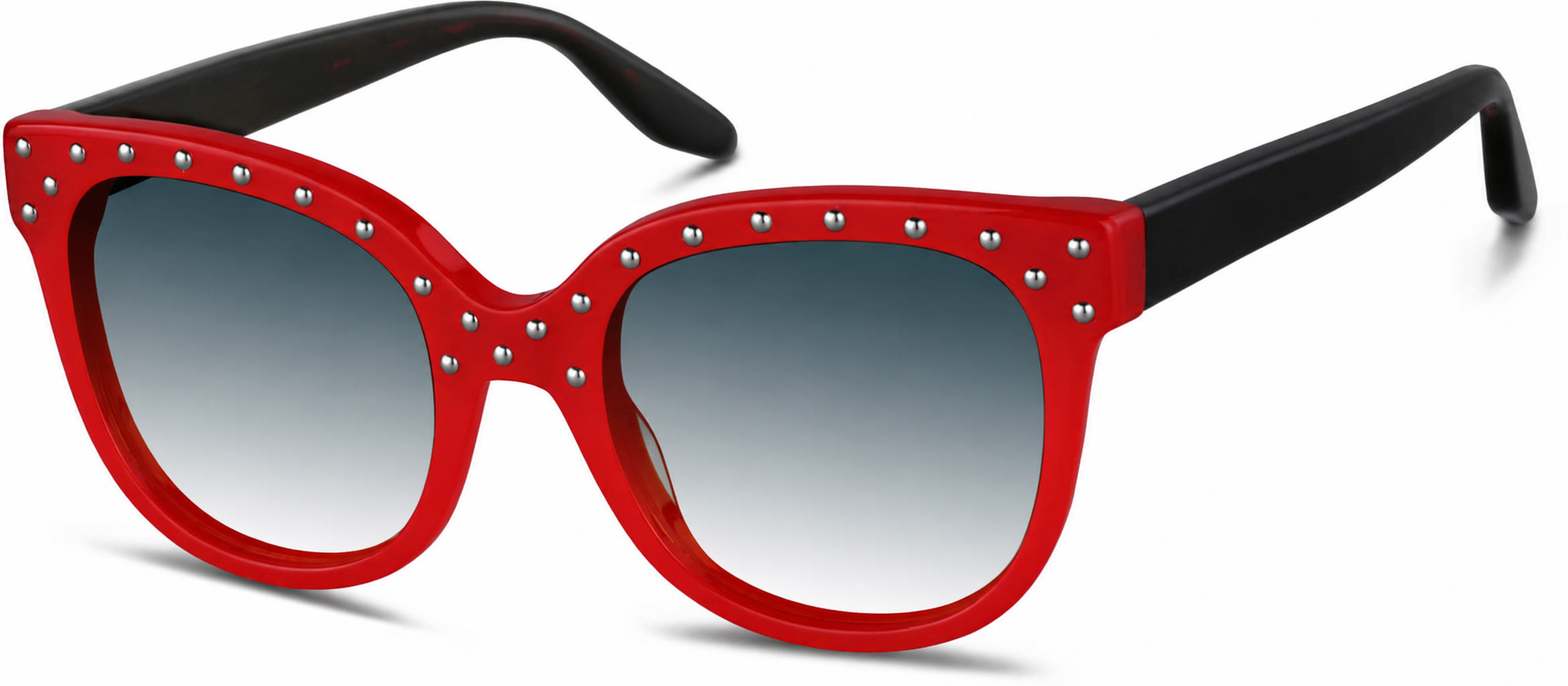 Premium Cat-Eye Sunglasses · Red · reference