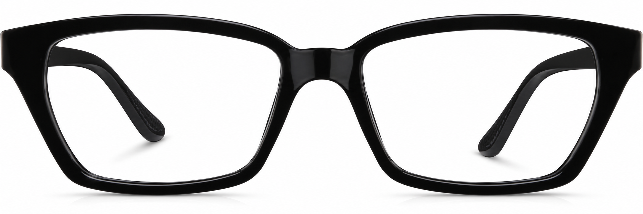Black Rectangle Glasses · Black · reference