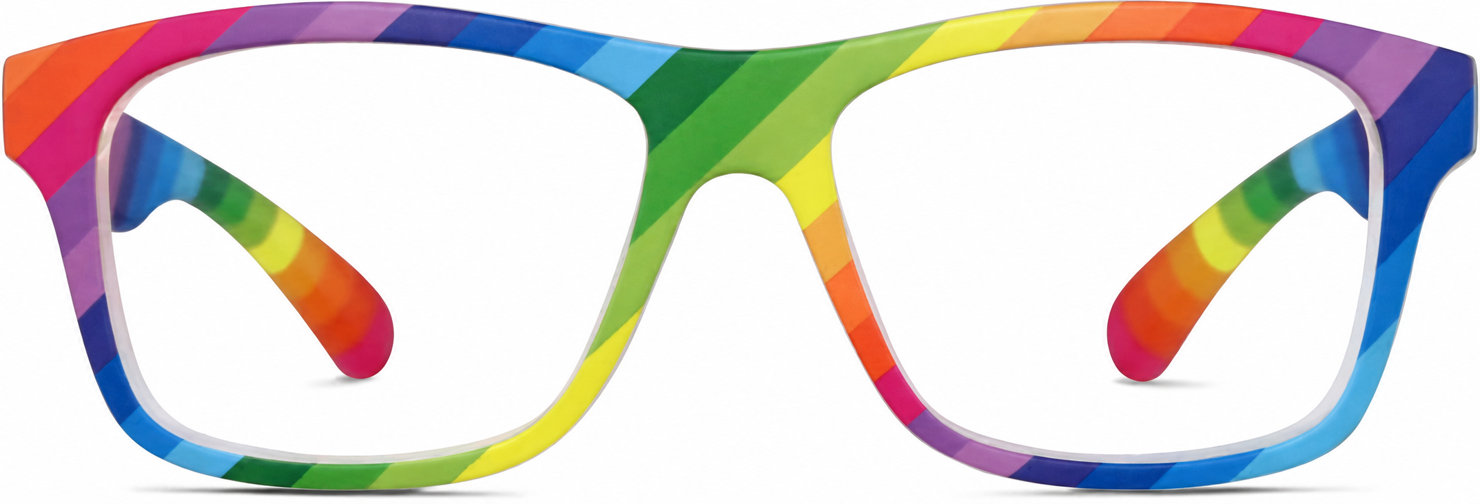 Rainbow Kids' Square Glasses · Rainbow · reference