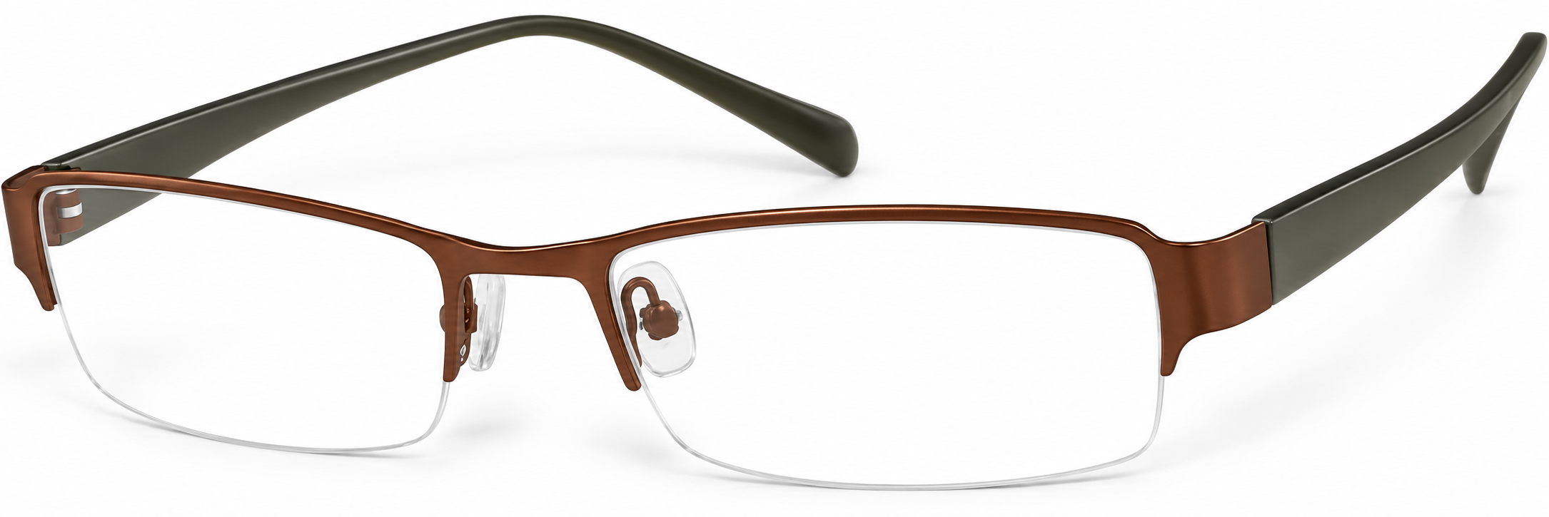 Brown Rectangle Glasses · Brown · reference