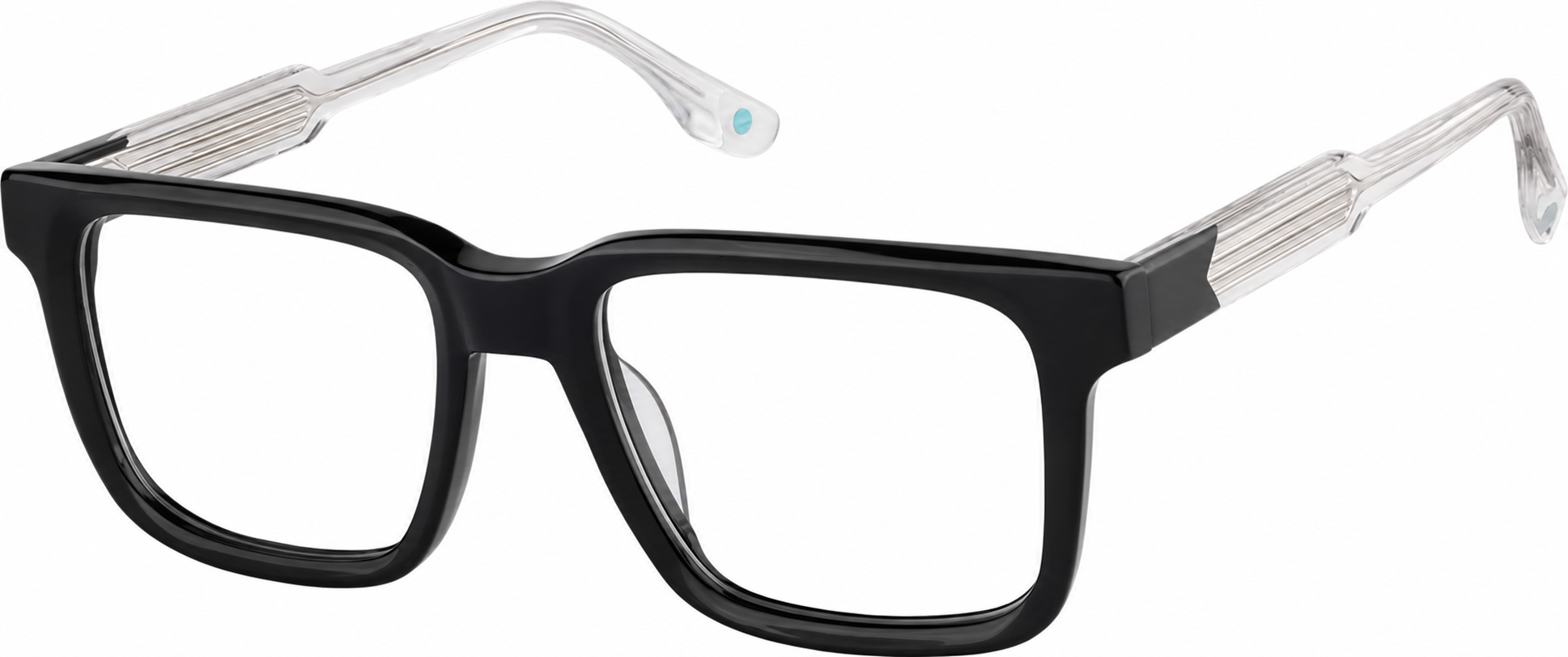 Black Square Glasses · Black · reference