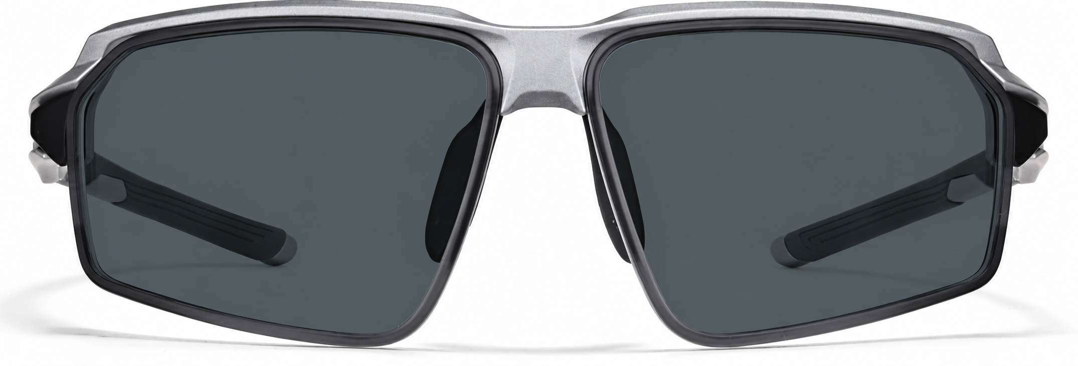Silver with Gray Lens Active Wrap-Around Sunglasses · Silver with Gray Lens · reference