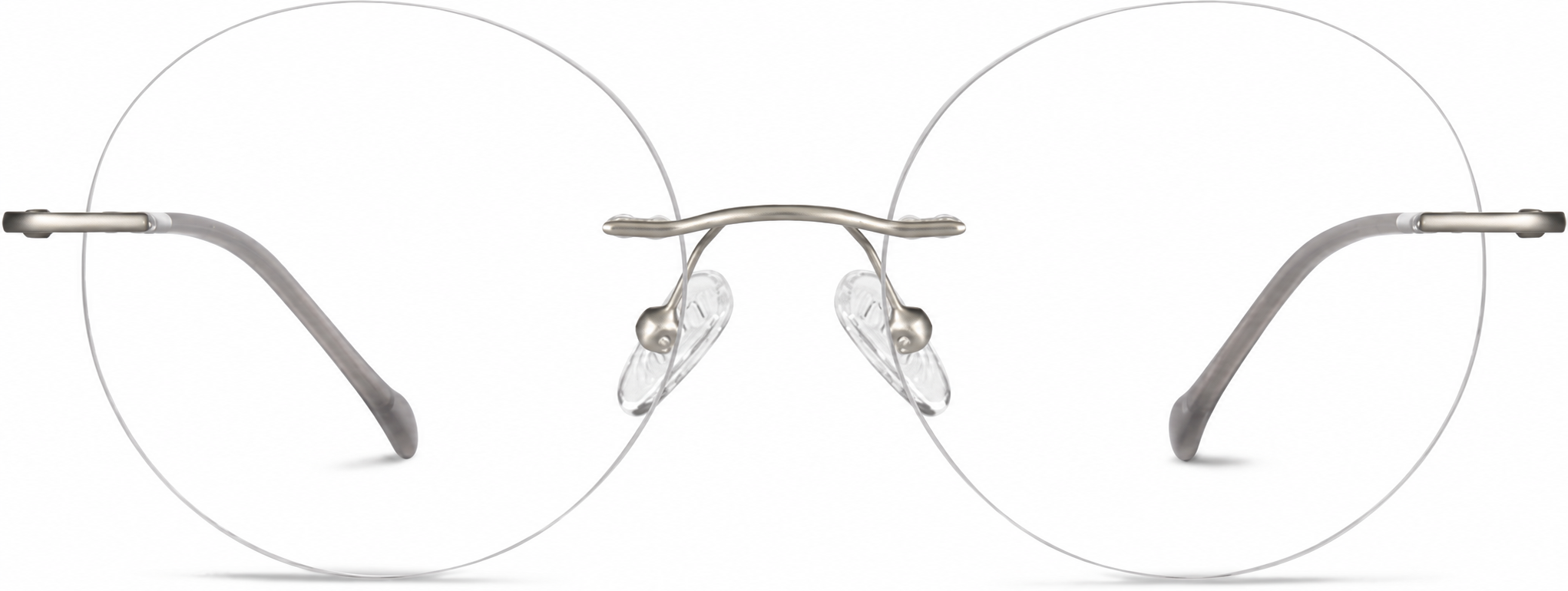 Silver Customizable Rimless Glasses · Silver · reference
