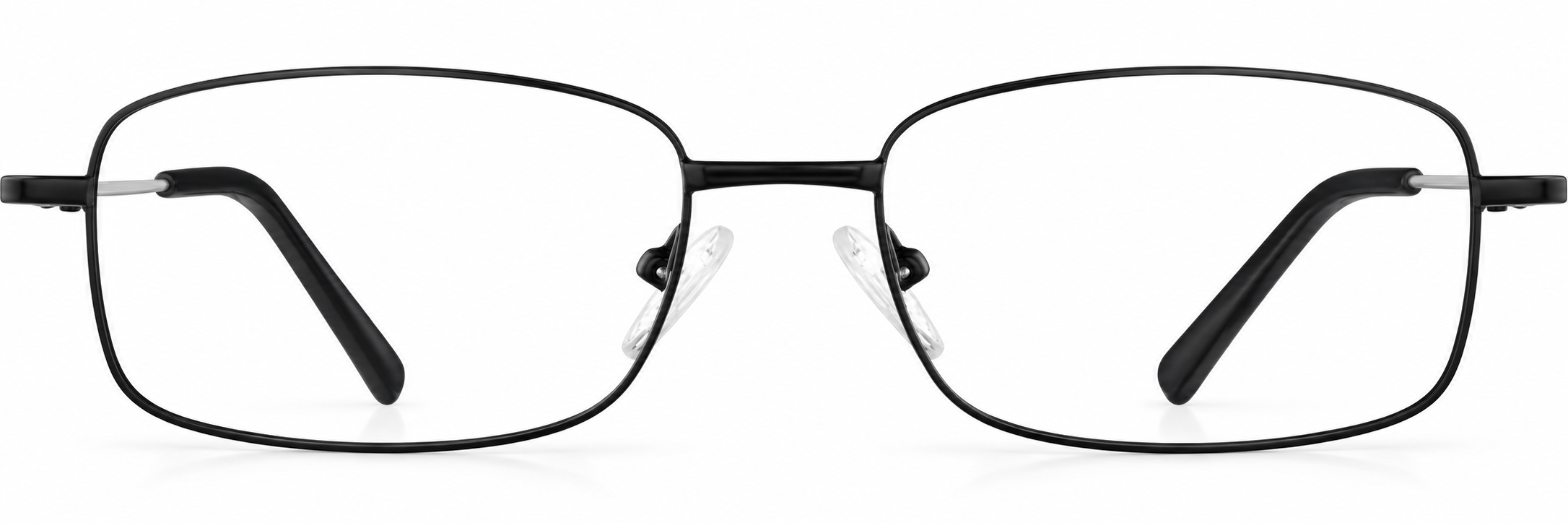 Black Rectangle Glasses · Black · reference