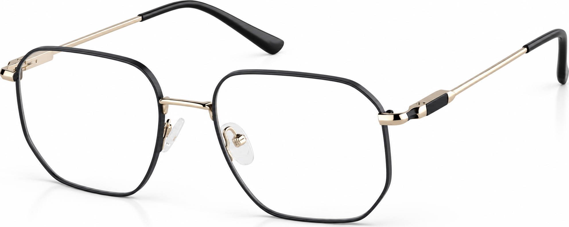 Black Geometric Glasses · Black · reference