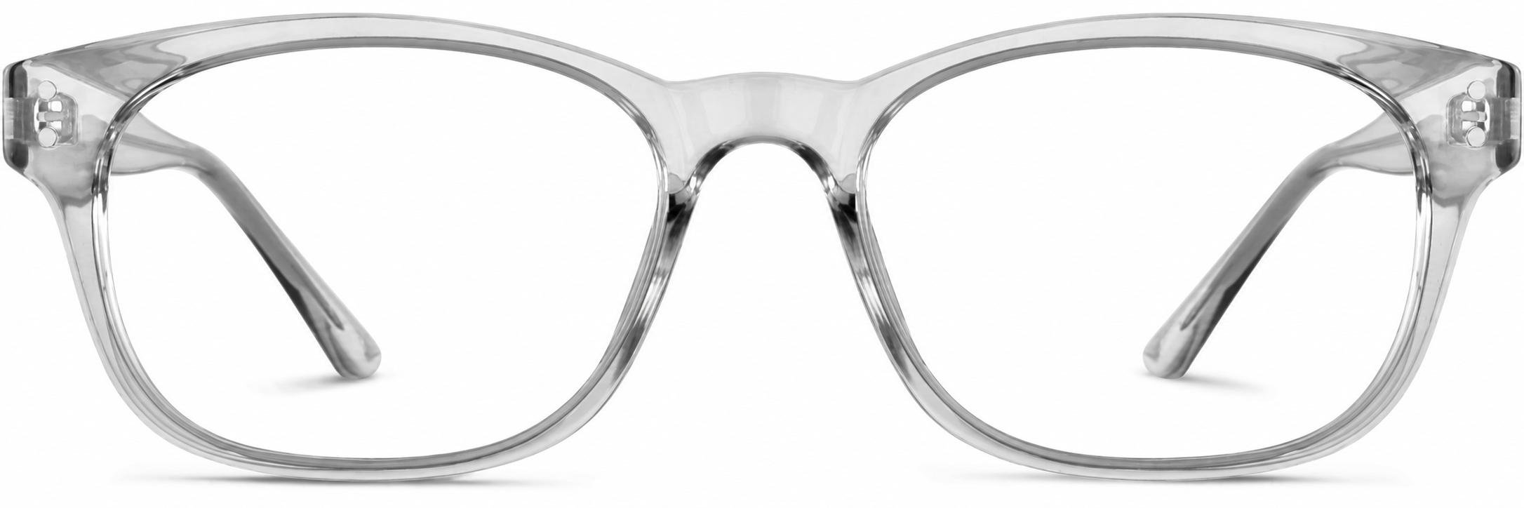 Smoke Rectangle Glasses · Smoke · reference