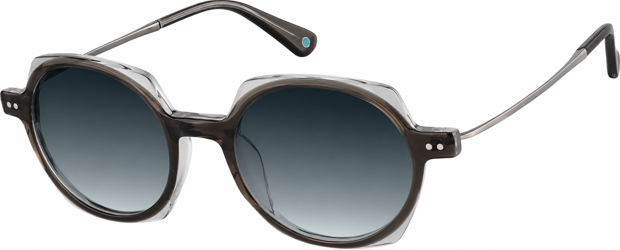 Premium Round Sunglasses · Gray · reference