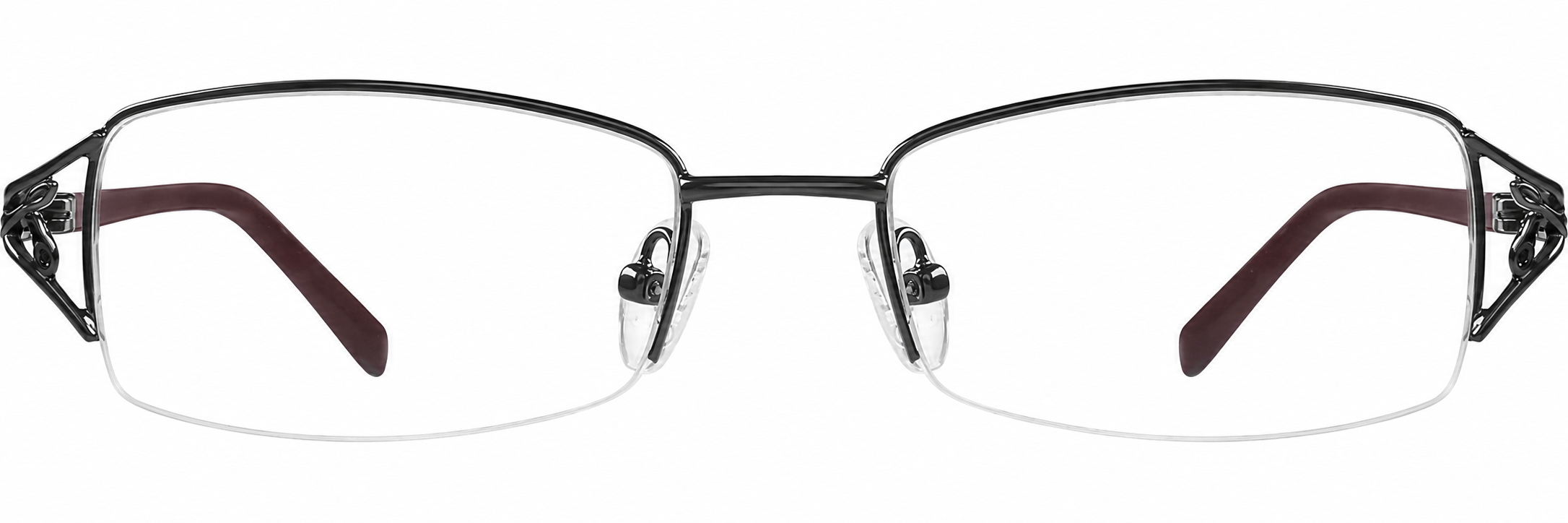 Gray Rectangle Glasses · Gray · reference