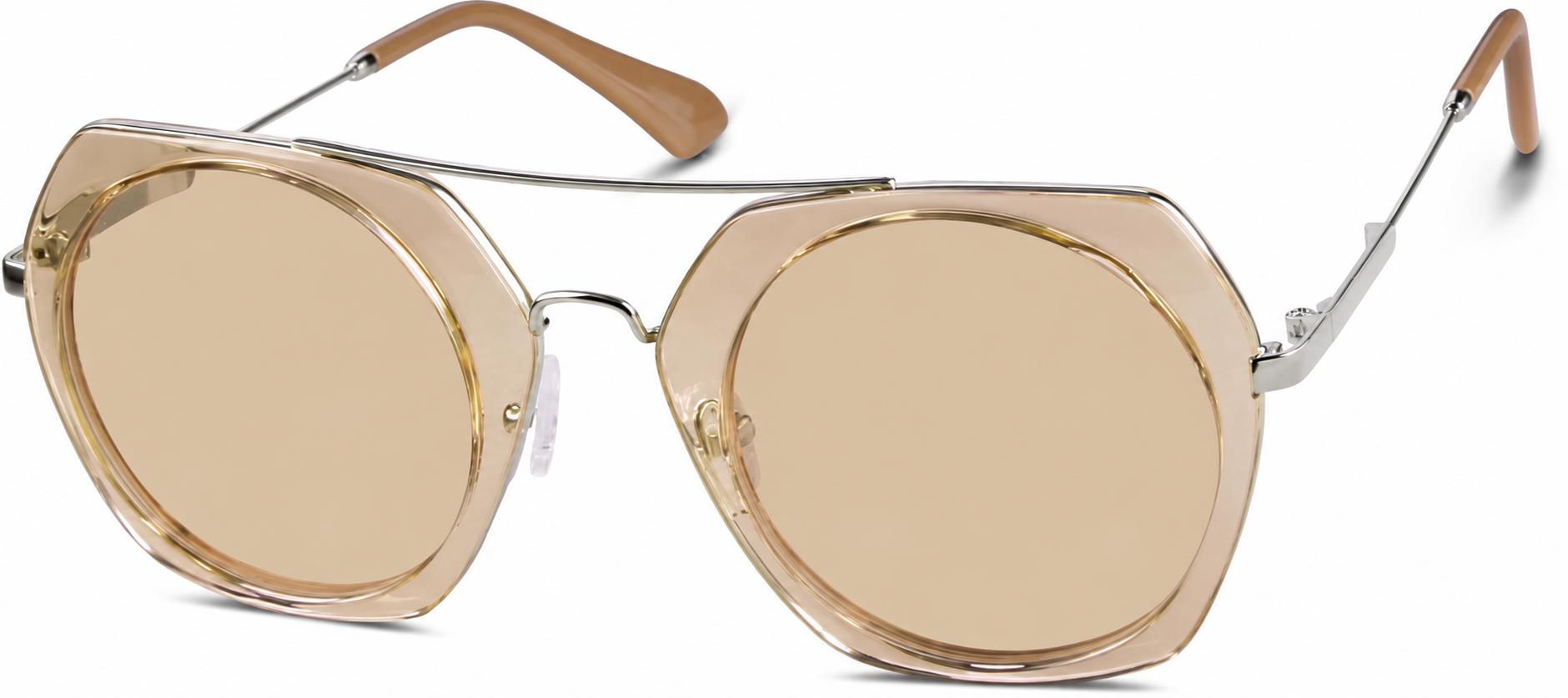 Premium Geometric Sunglasses · Brown · reference