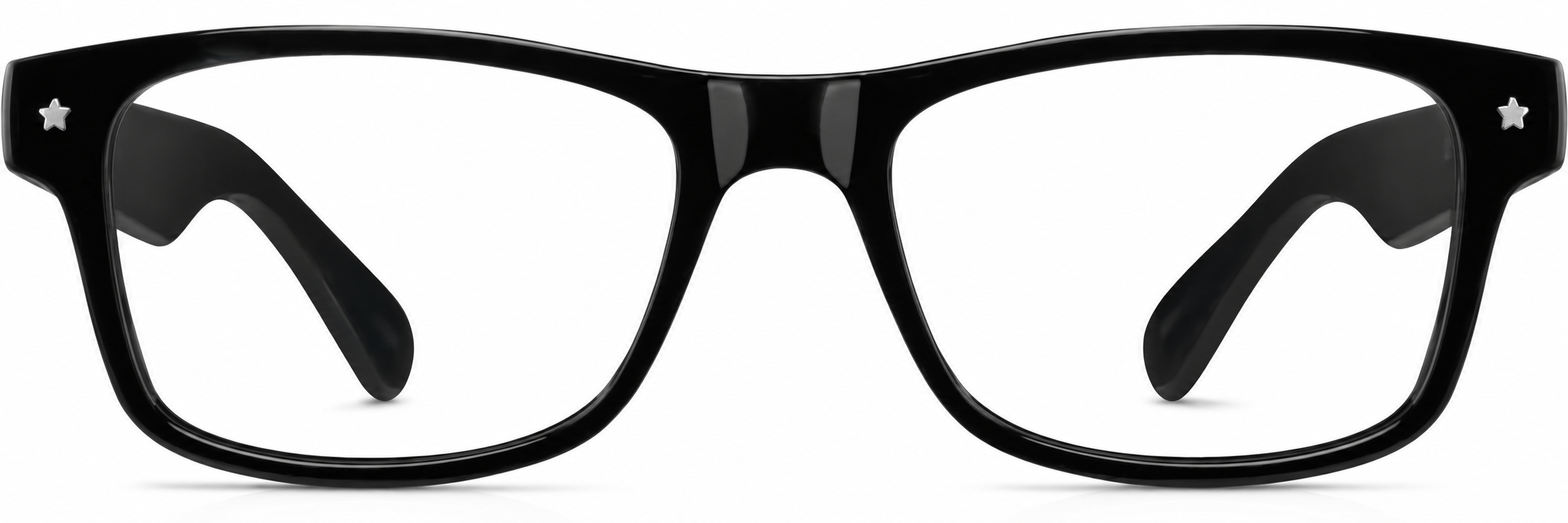 Black Rectangle Glasses · Black · reference