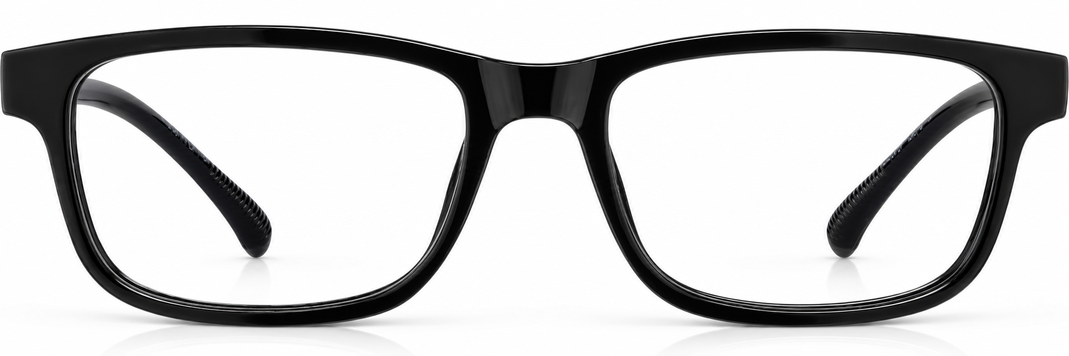 Black Kids’ Rectangle Glasses · Black · reference