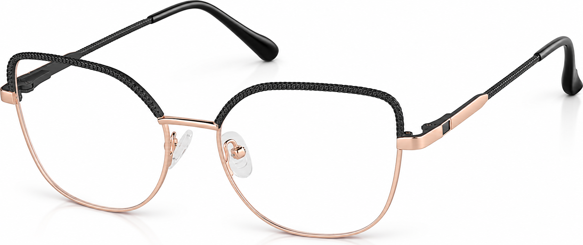 Black Cat-Eye Glasses · Black · reference