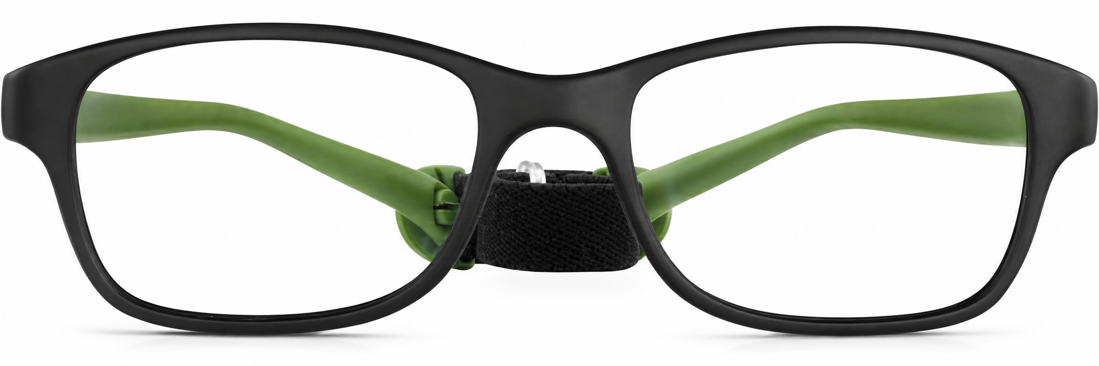 Black Kids’ Flexible Rectangle Glasses · Black · reference