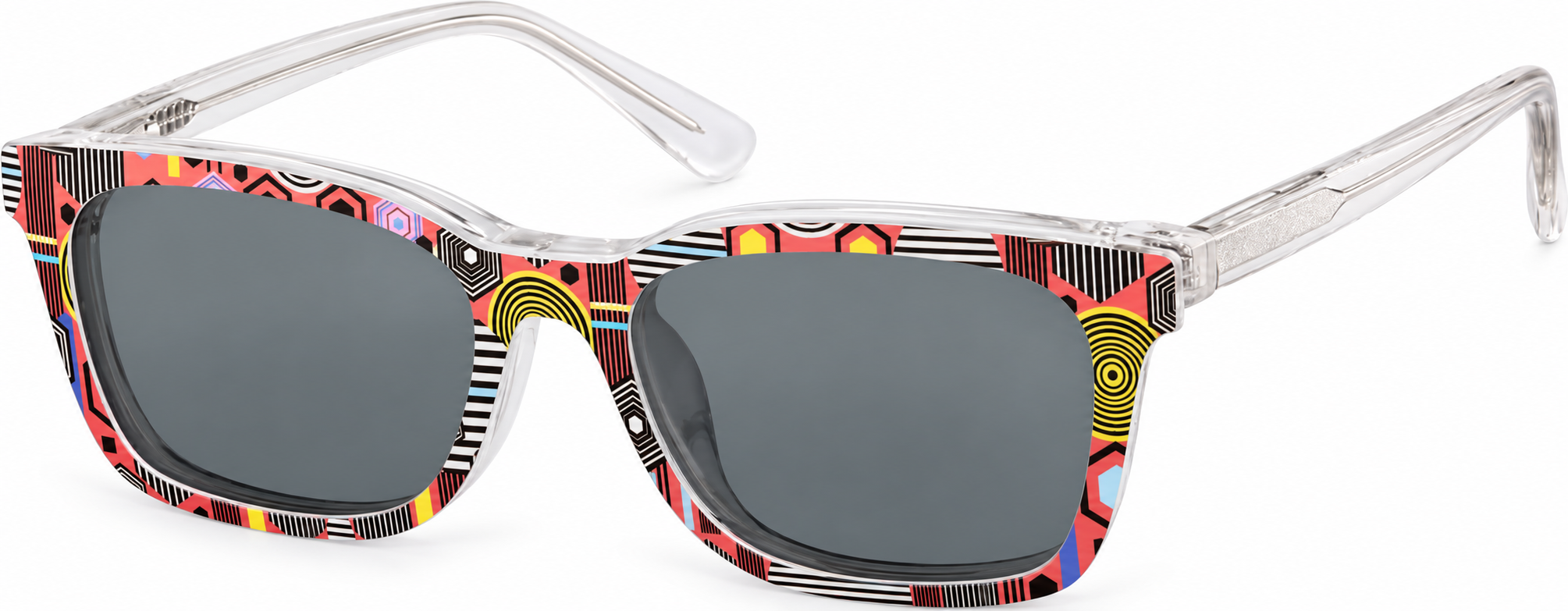 Clear Kids' Polarized Rectangle Magnetic Clip-on Glasses · Clear · reference