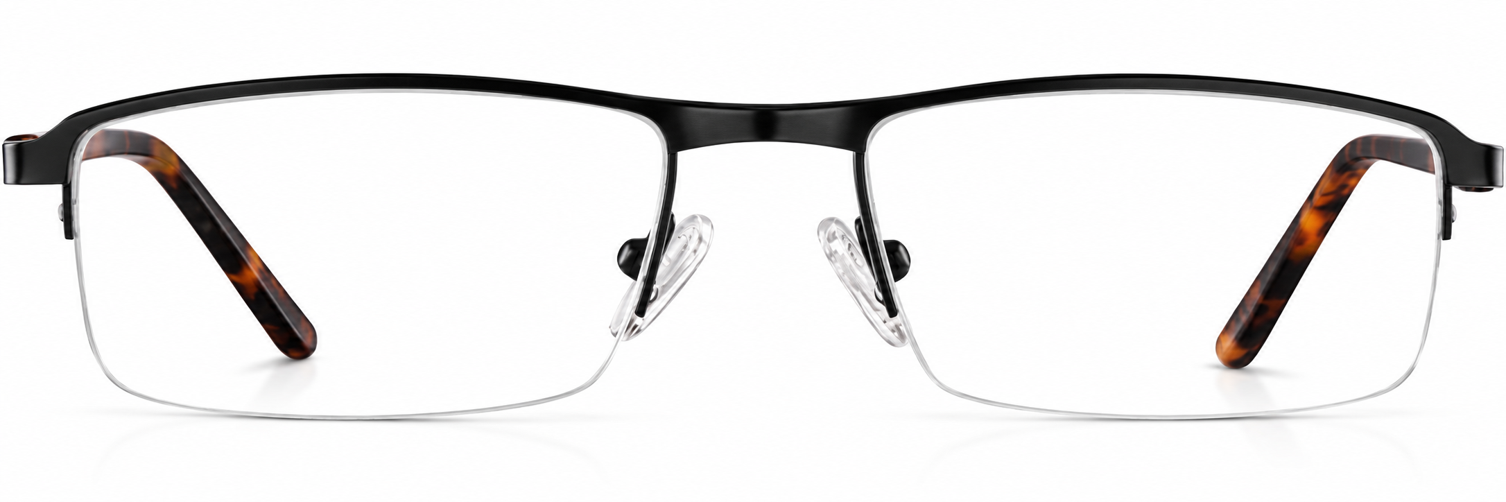 Black Rectangle Glasses · Black · reference