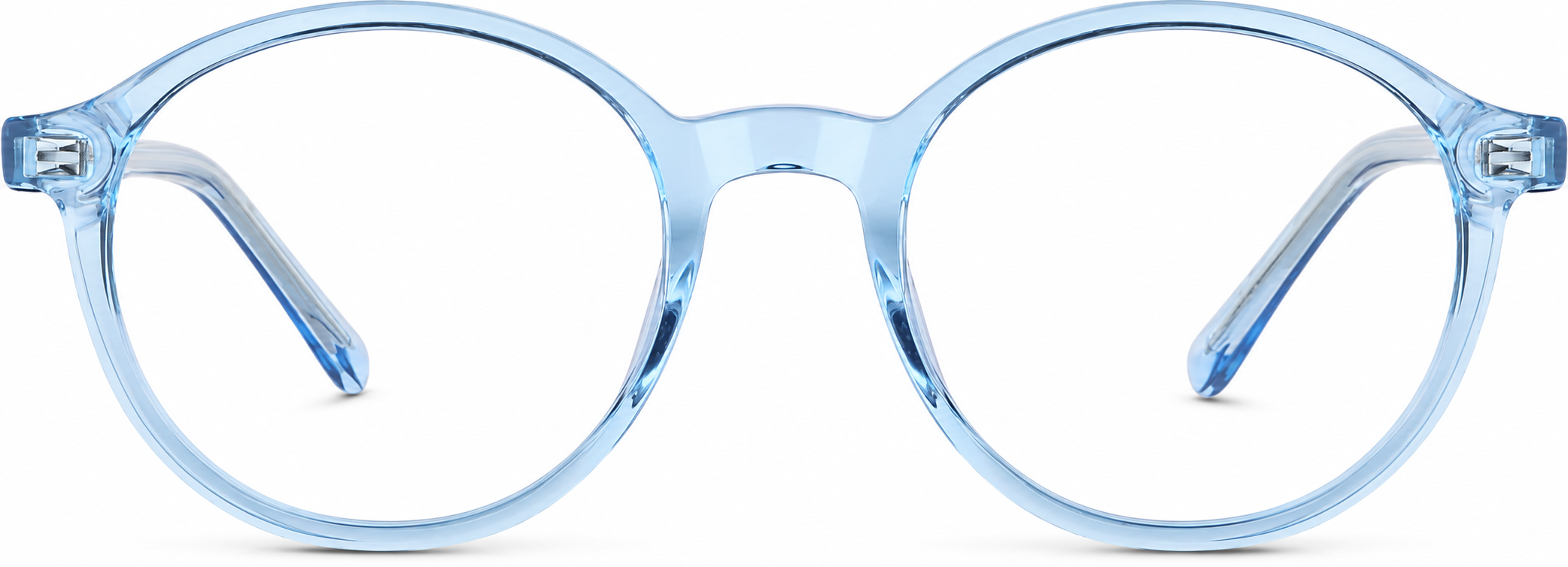 Blue Kids' Round Glasses · Blue · reference