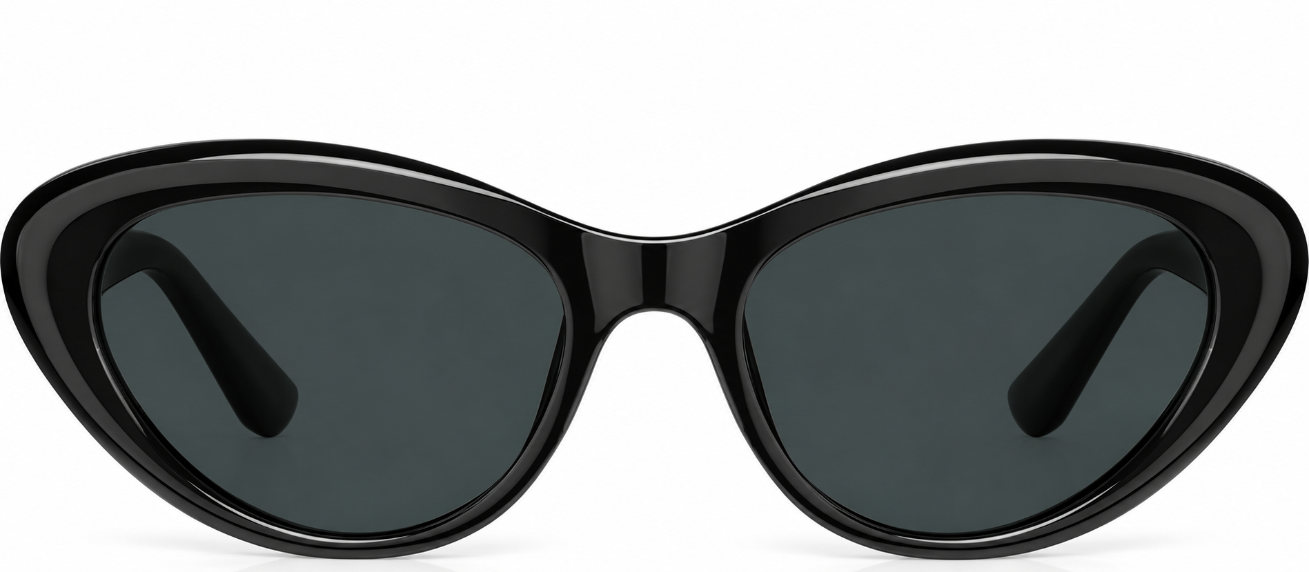 Black Cat-Eye Sunglasses · Black · reference