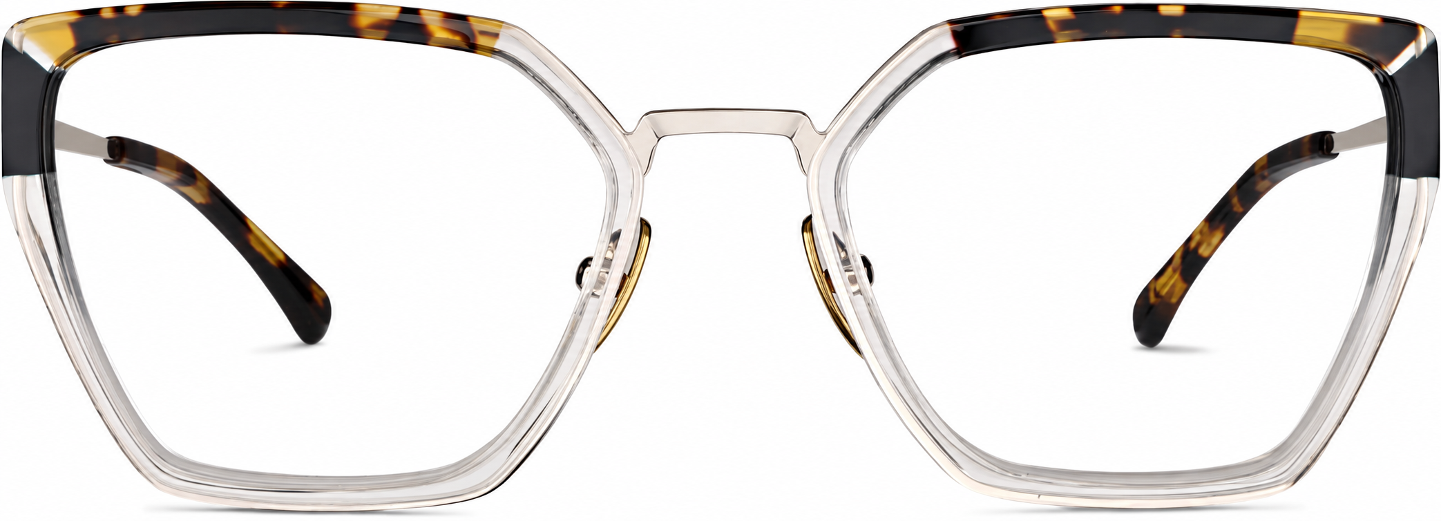Tortoiseshell Premium Geometric Glasses · Tortoiseshell · reference