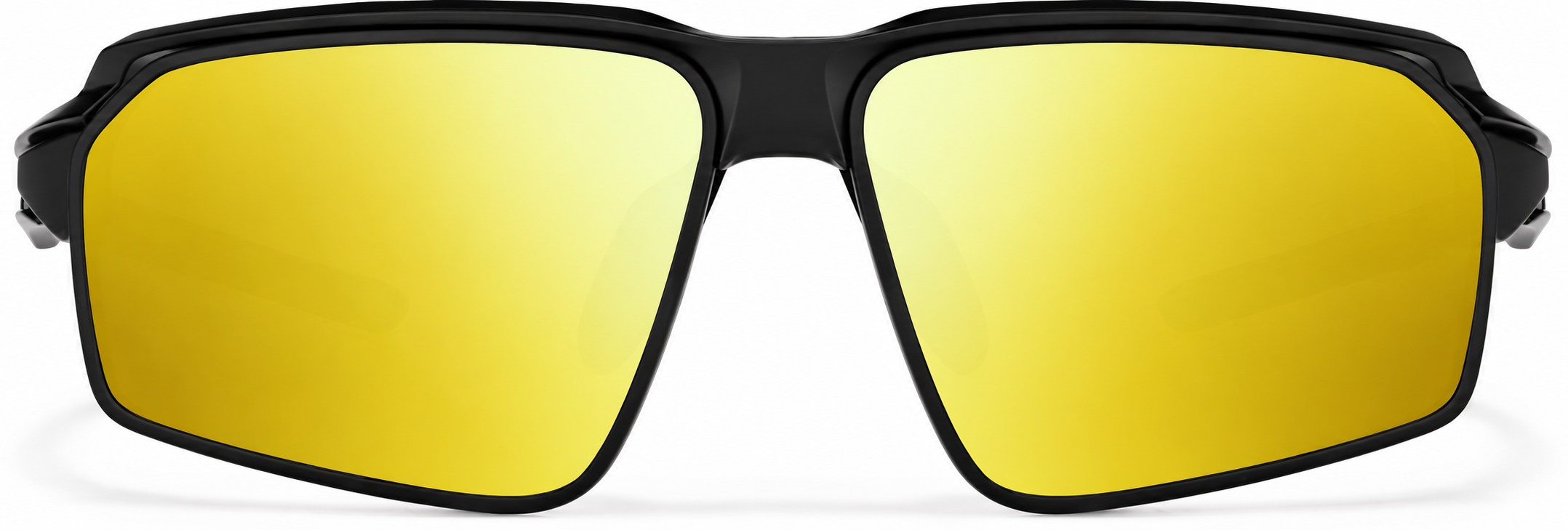 Black with Gold Mirror Active Wrap-Around Sunglasses · Black with Gold Mirror · reference