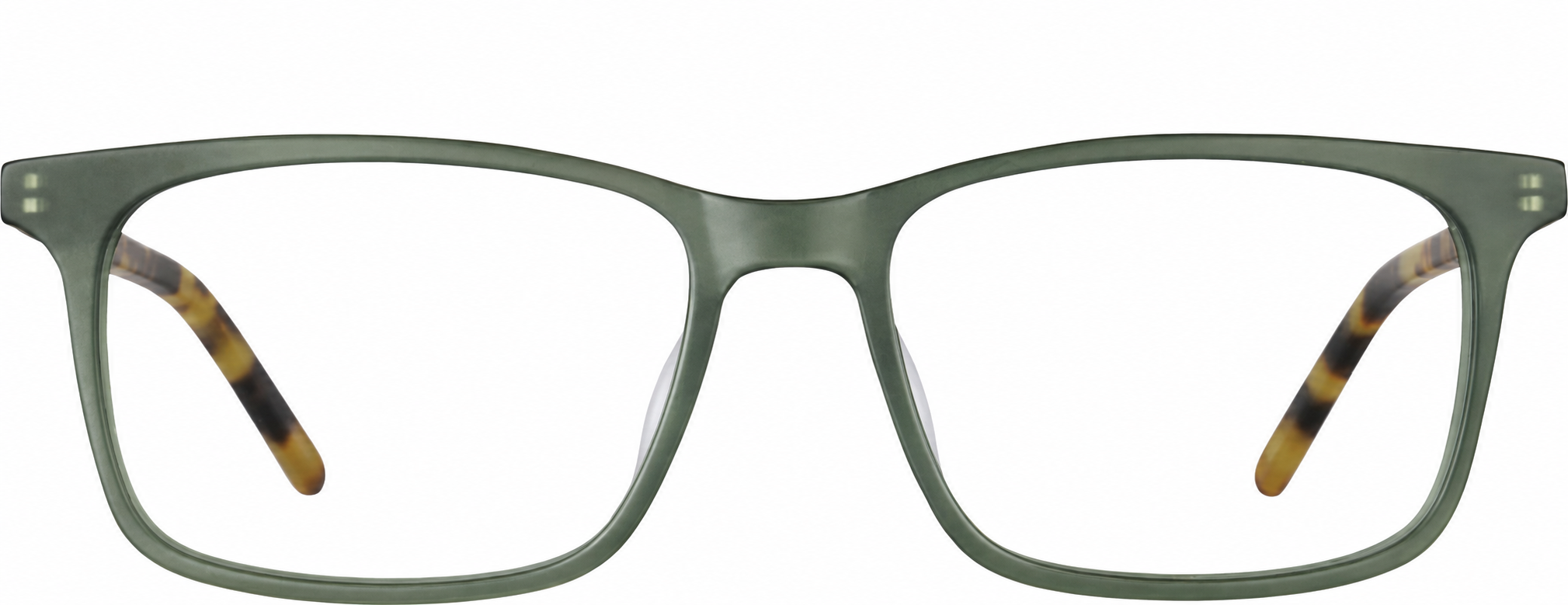 Green Rectangle Glasses · Green · reference