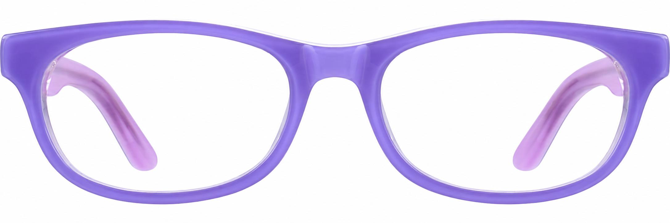 Purple Kids' Oval Glasses · Purple · reference