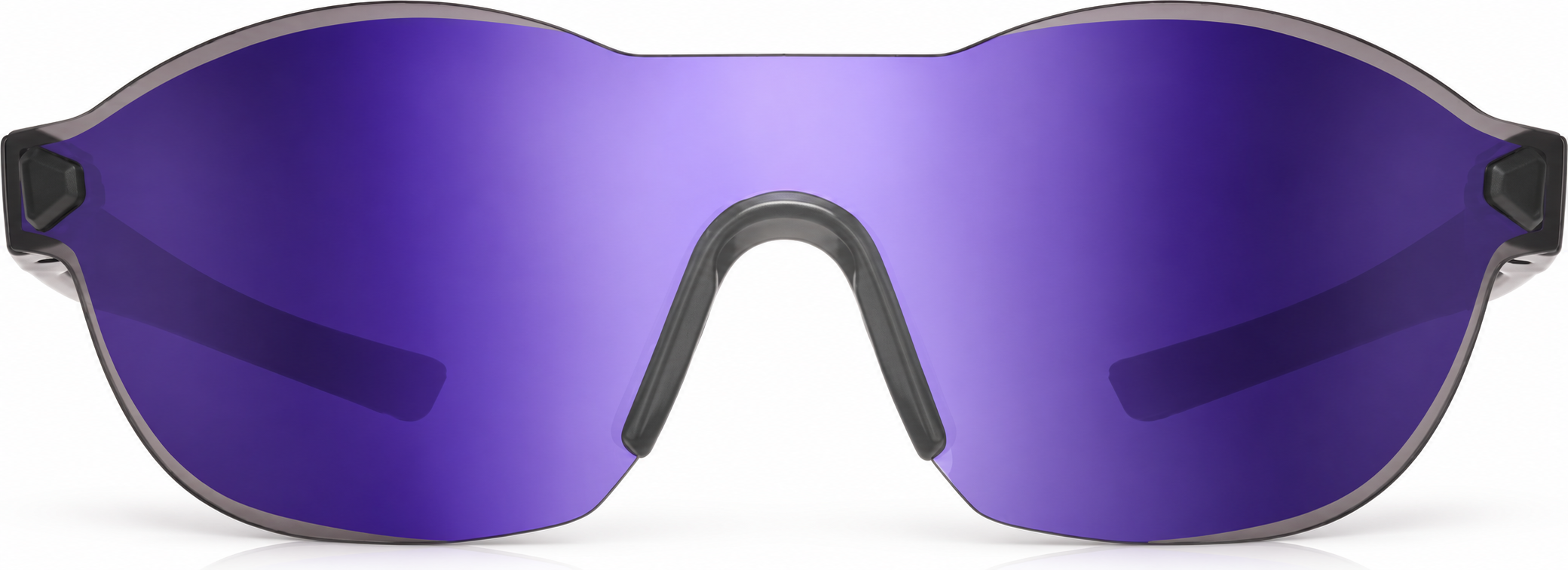 Black with Purple Mirror Oval Sunglasses · Black with Purple Mirror · reference