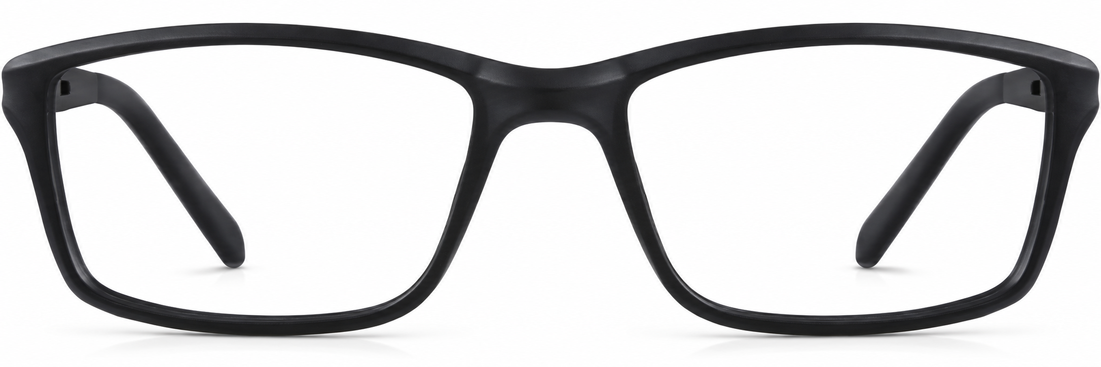 Black Kids' Rectangle Glasses · Black · reference
