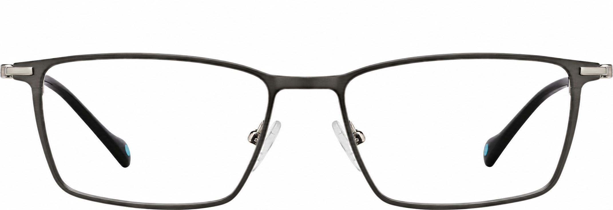 Gray Rectangle Glasses · Gray · reference