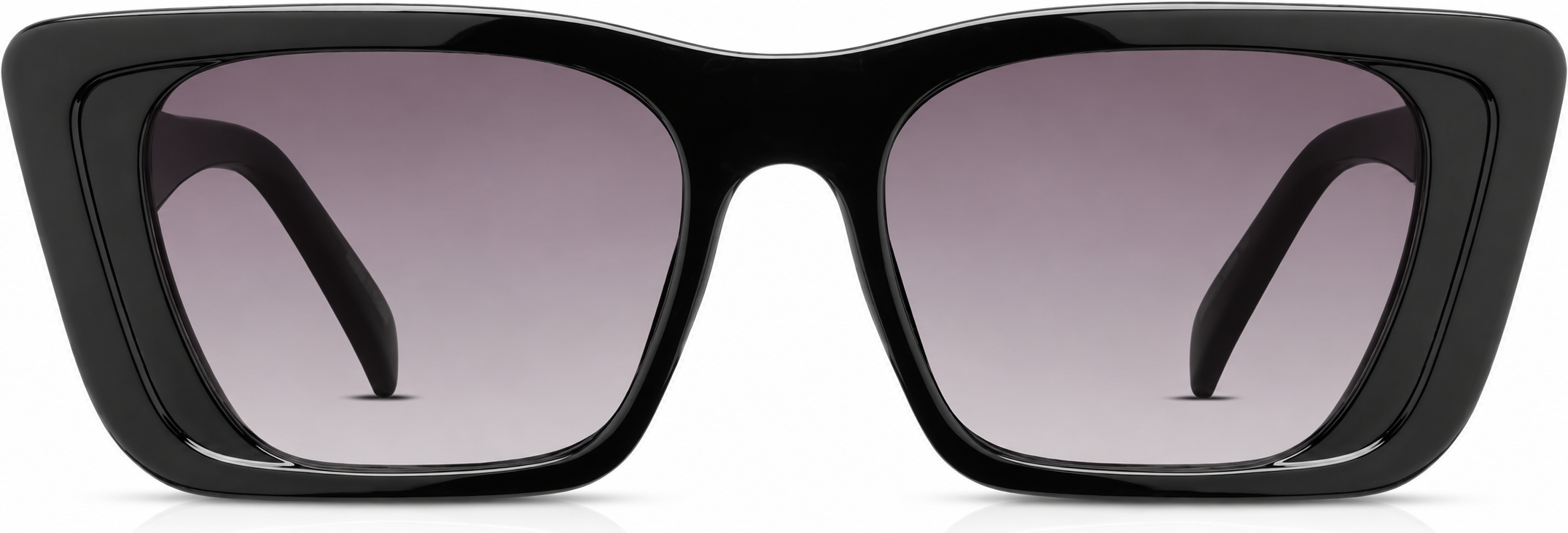 Black Rectangle Sunglasses · Black · reference