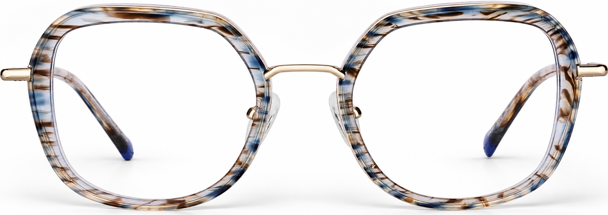 Blue Geometric Glasses · Blue · reference