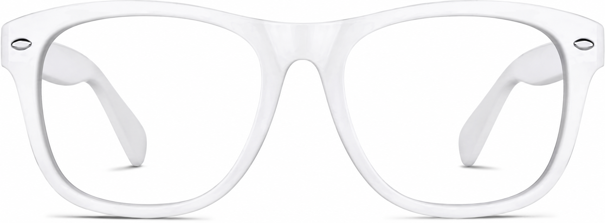 White Treasure Island Glasses · White · reference