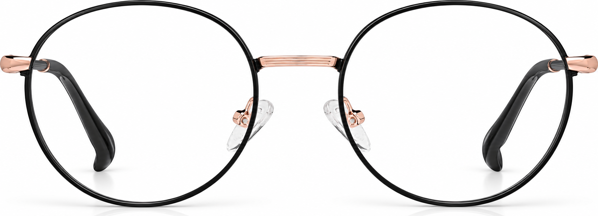 Black Round Glasses · Black · reference