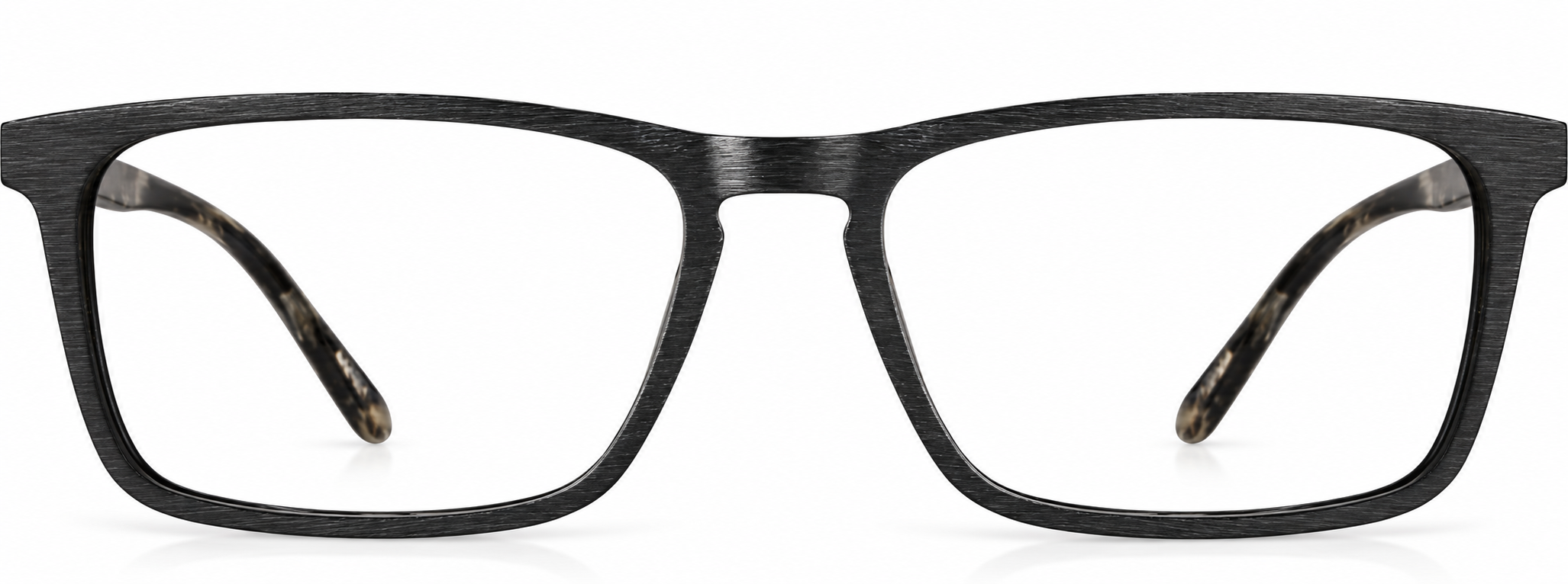 Black Rectangle Glasses · Black · reference