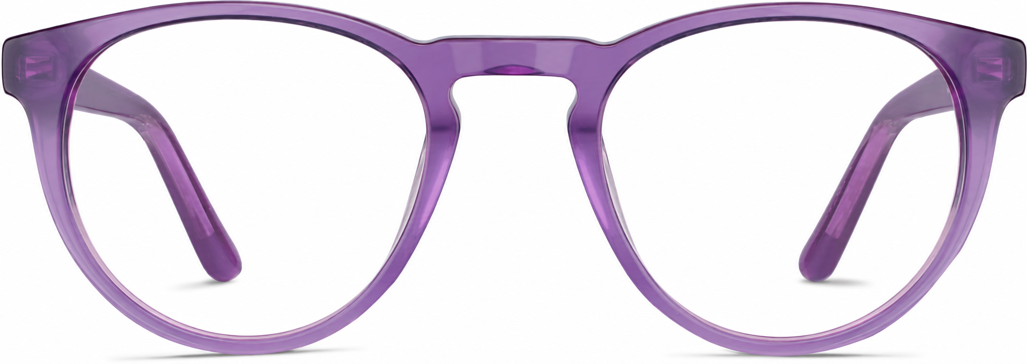 Purple Kids' Round Glasses · Purple · reference