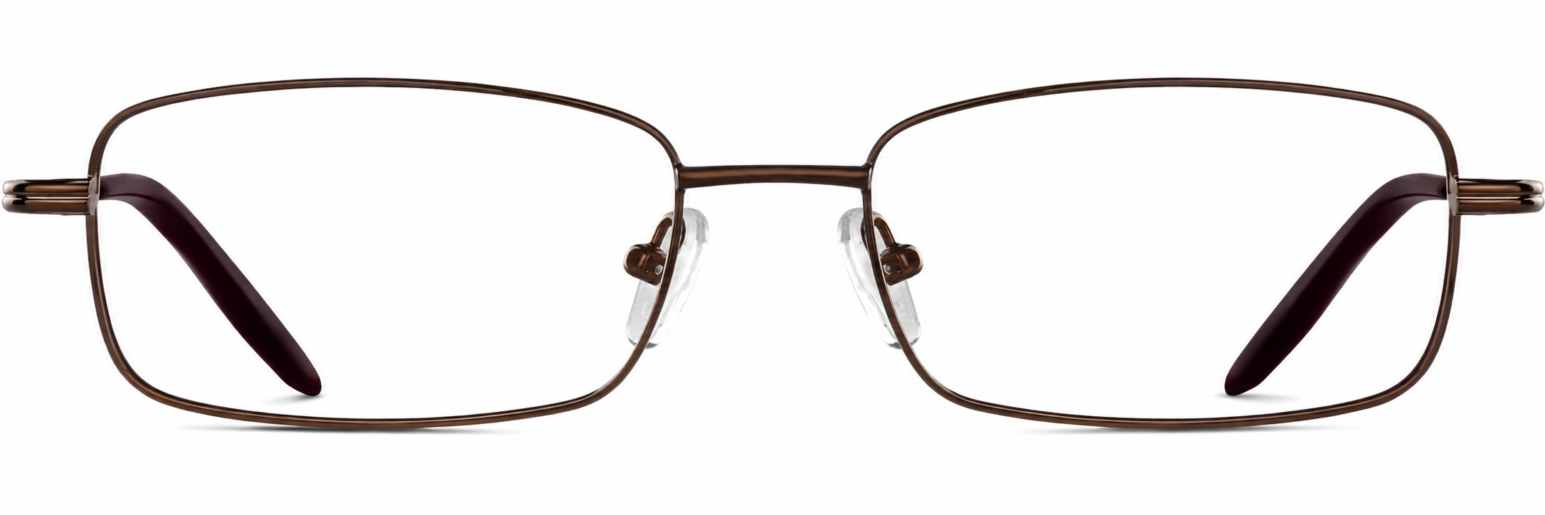 Brown Rectangle Glasses · Brown · reference