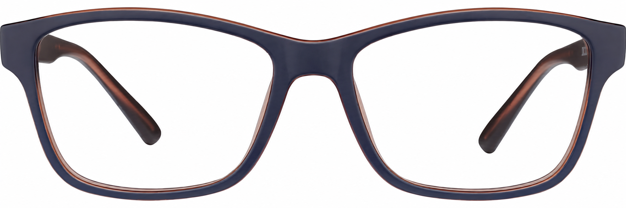 Blue/Brown Kids' Square Glasses · Blue/Brown · reference